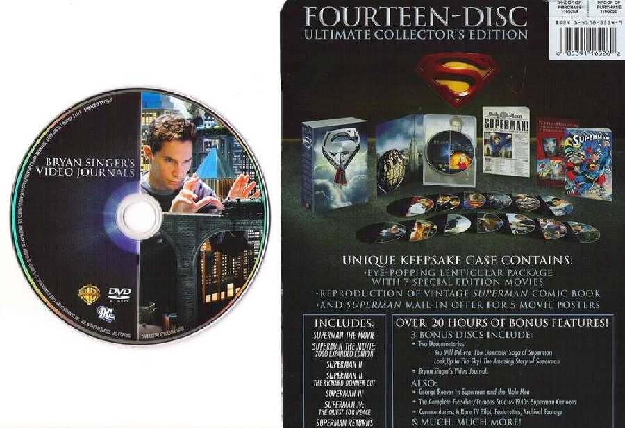 SUPERMAN USA 14 DVDs