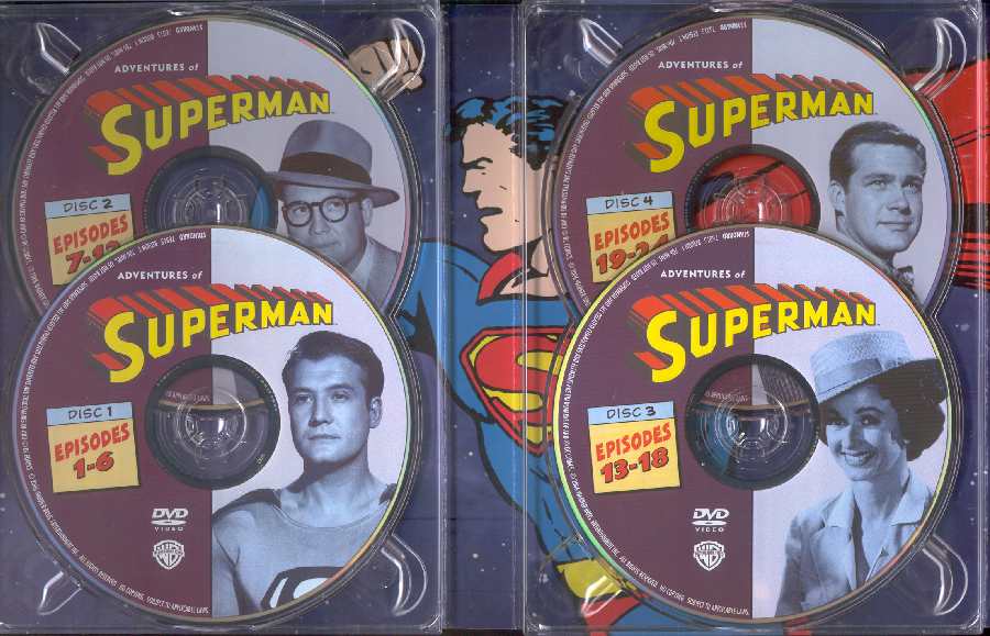 PACK DE 5 DVDs SUPERMAN BY GEORGE REEVES