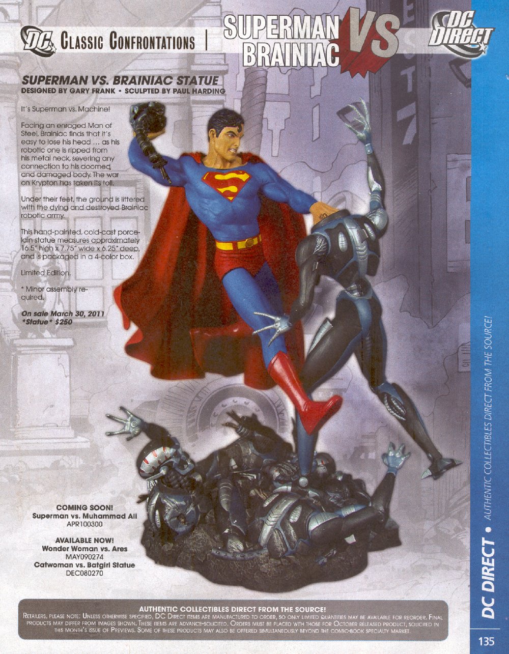 SUPERMAN VS BRAINIAC DC DIRECT