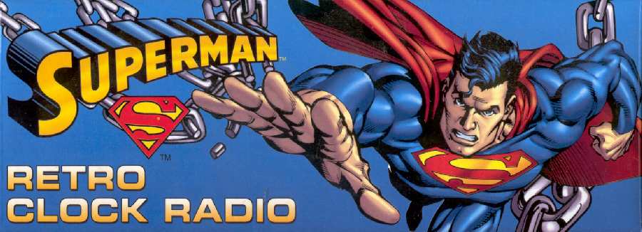 SUPERMAN RETRO CLOK RADIO