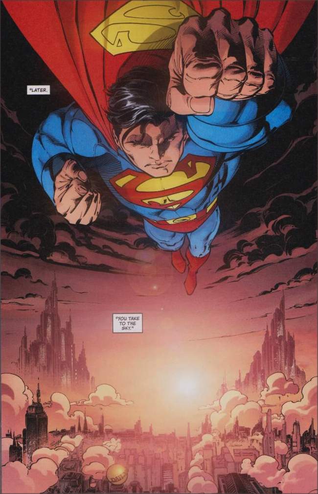 SUPERMAN UP IN THE SKY